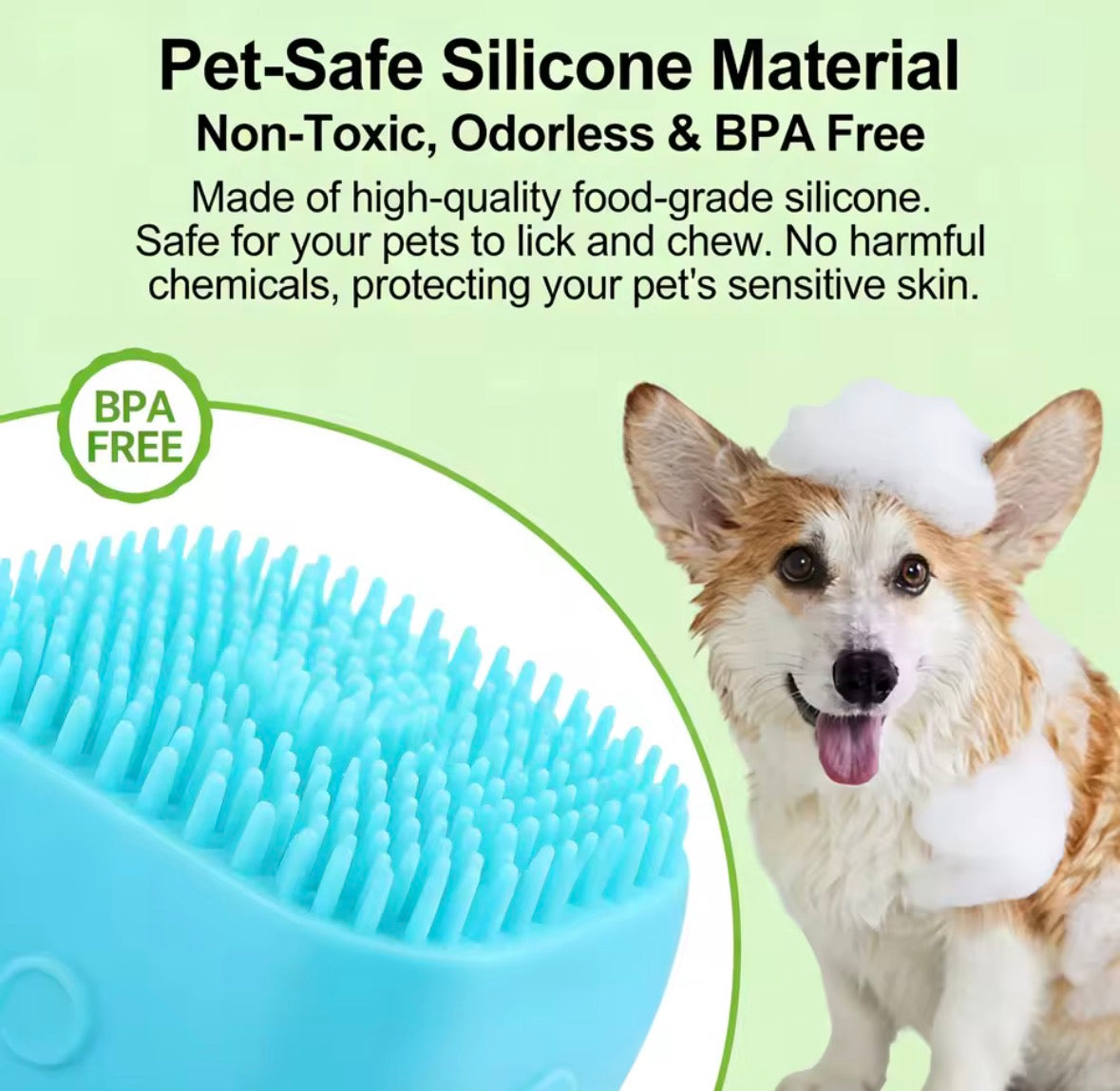 The FurSwipe Bath and Massage Brush